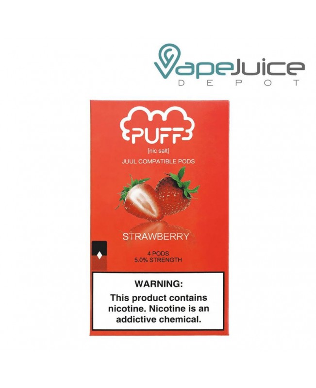 PUFF Pods Strawberry JUUL Compatible  - NOT FOR SALE IN US