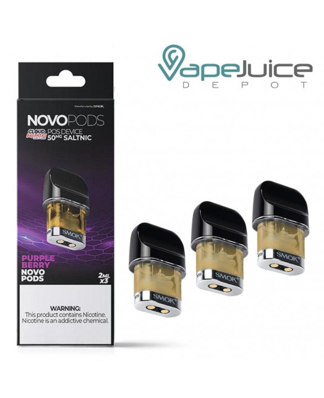 SMOK Novo Pods PURPLE BERRY Pre-Filled  - NOT FOR SALE IN US