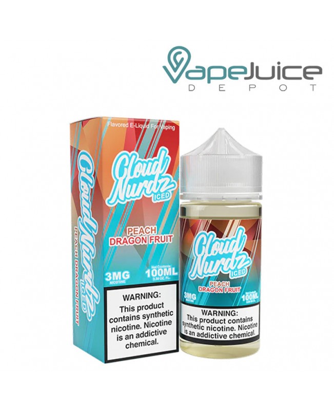 Peach Dragonfruit Iced TFN Cloud Nurdz 100ml