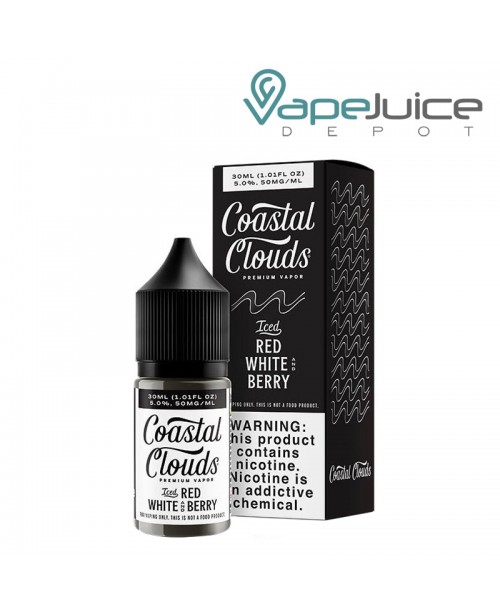 ICED Red White and Berry Coastal Clouds Salts 30ml