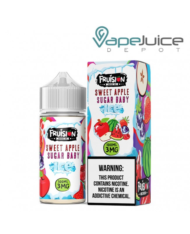 Iced Sweet Apple Sugar Baby Fruision Juice Co 100ml