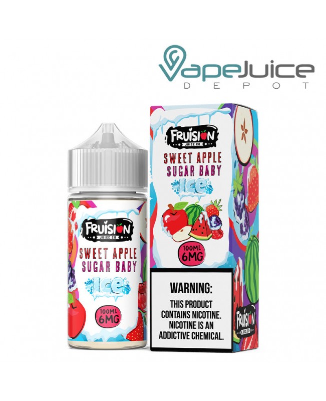 Iced Sweet Apple Sugar Baby Fruision Juice Co 100ml