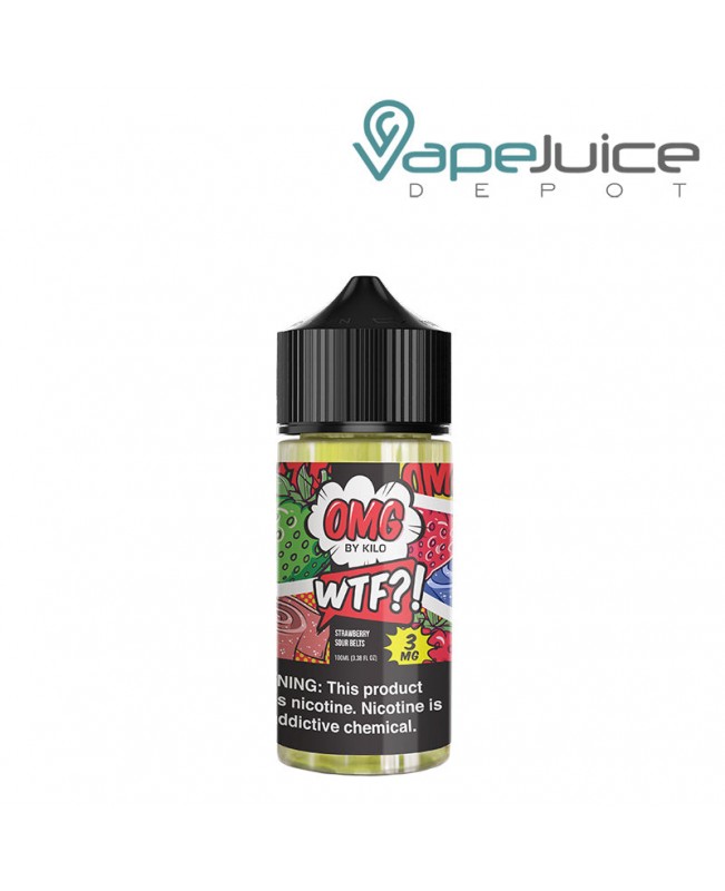 WTF Strawberry Sour Belts OMG eLiquid 100ml