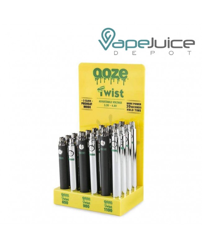 Ooze Twist Vape Battery Display