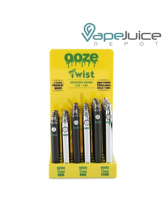 Ooze Twist Vape Battery Display