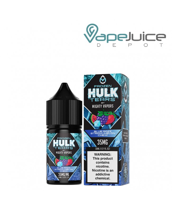 Frozen Blue Razz Hulk Tears Salts Mighty Vapors 30ml