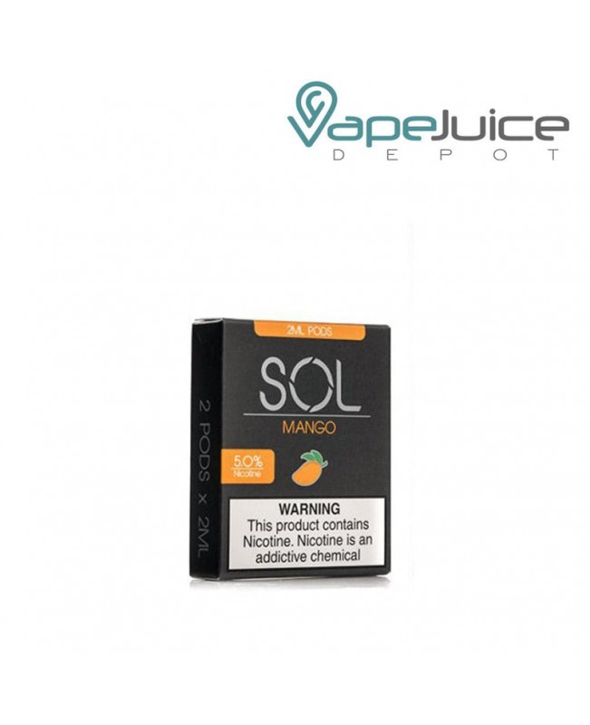 SOL Mango Pods Mighty Vapors - NOT FOR SALE IN US