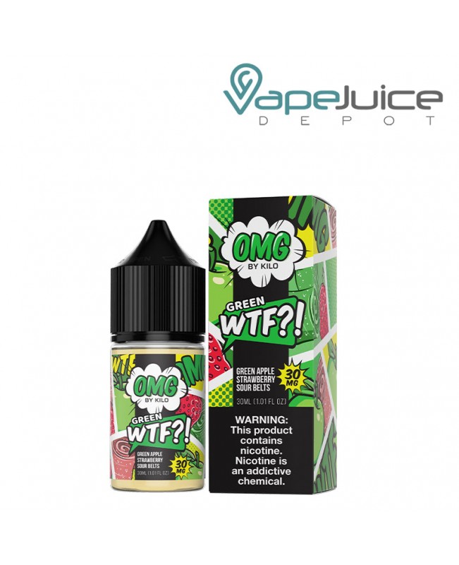 Green WTF Green Apple Strawberry Sour Belts OMG Salt 30ml