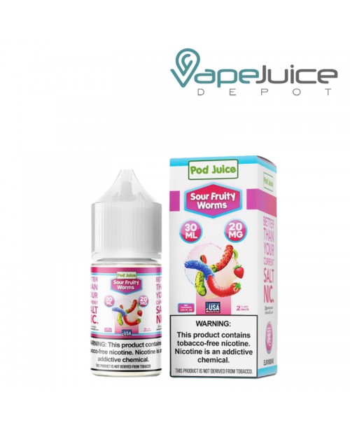 Sour Fruity Worms Pod Juice TFN Salt 30ml