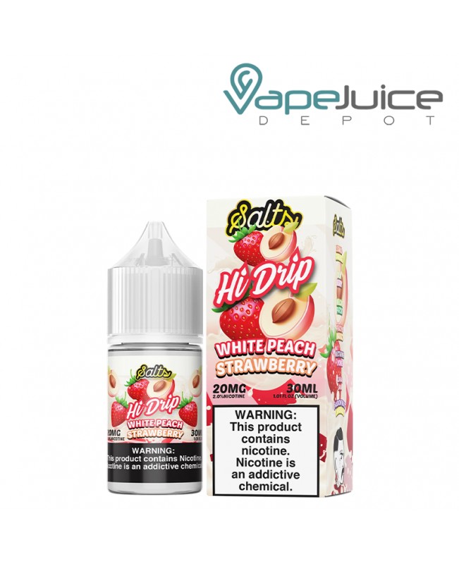 White Peach Strawberry Hi Drip Salts 30ml