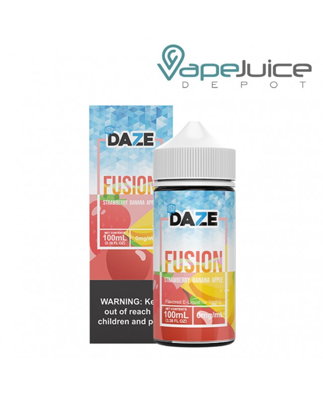 ICED Strawberry Banana Apple 7 Daze Fusion 100ml