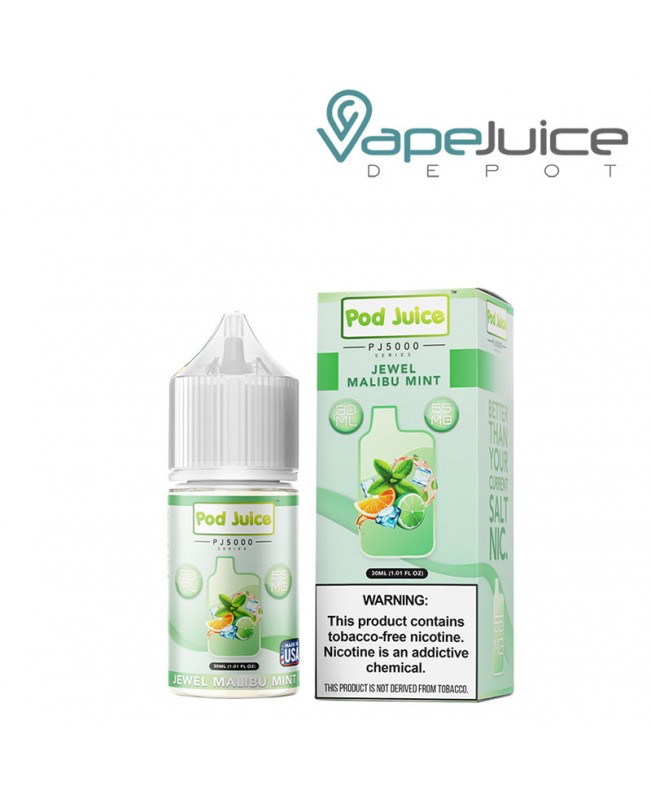 Jewel Malibu Mint Pod Juice PJ5000 TFN Salt 30ml