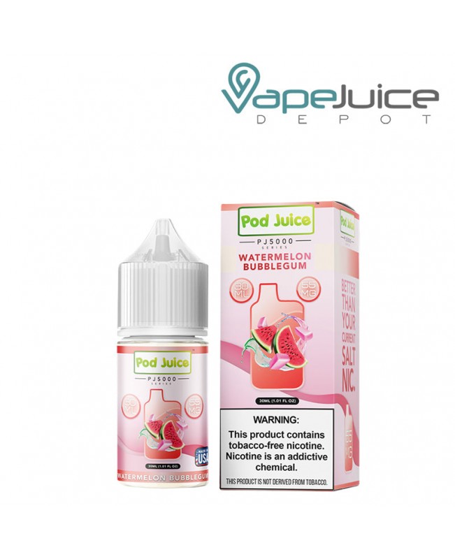 Watermelon Bubblegum Pod Juice PJ5000 TFN Salt 30ml