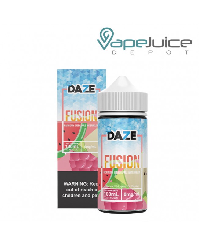 ICED Raspberry Green Apple Watermelon 7 Daze Fusion 100ml