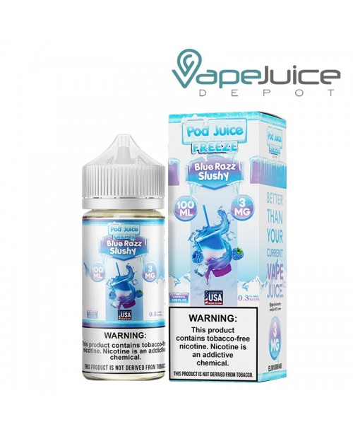 Blue Razz Slushy Freeze Pod Juice TFN 100ml