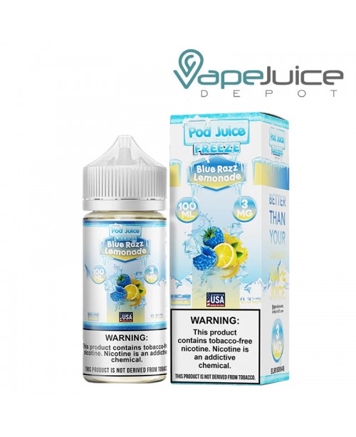 Blue Razz Lemonade Freeze Pod Juice TFN 100ml