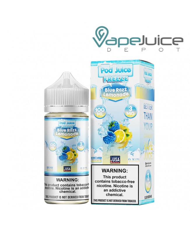 Blue Razz Lemonade Freeze Pod Juice TFN 100ml