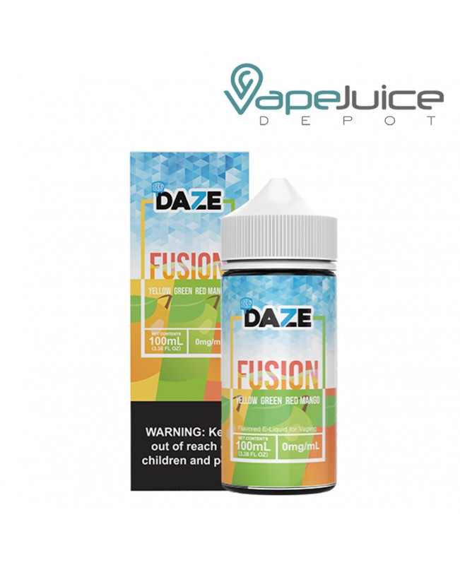 ICED Yellow Green Red Mango 7 Daze Fusion 100ml