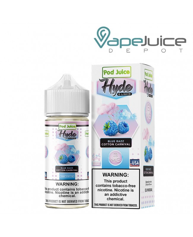 Blue Razz Cotton Carnival Hyde Pod Juice TFN 100ml