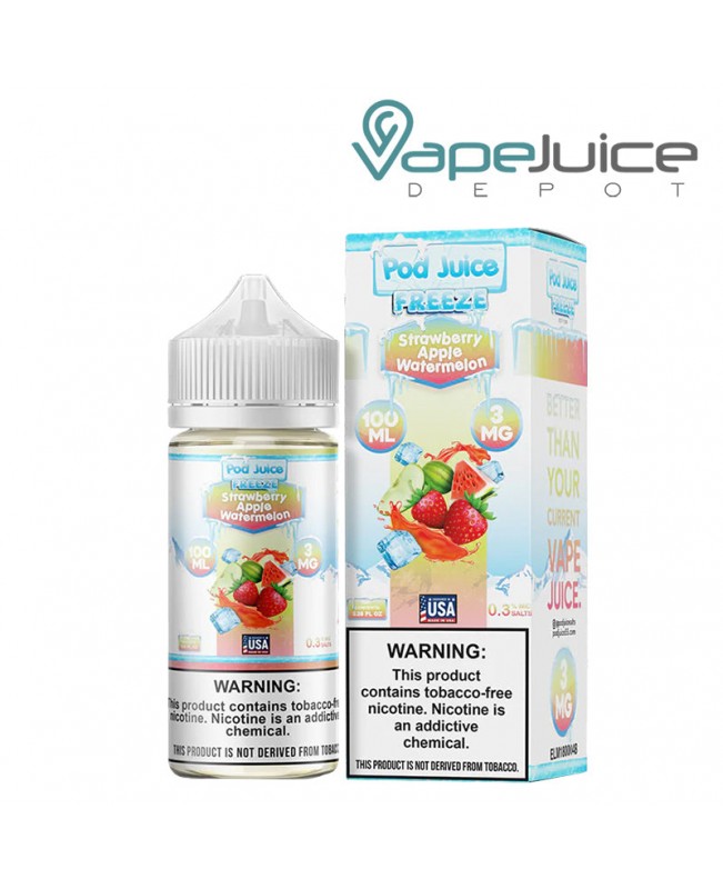 Strawberry Apple Watermelon Freeze Pod Juice TFN 100ml