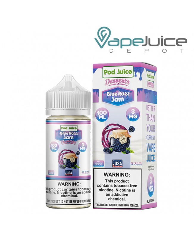 Blue Razz Jam Pod Juice TFN 100ml