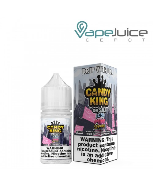 Iced Pink Squares Candy King On Salt 30ml