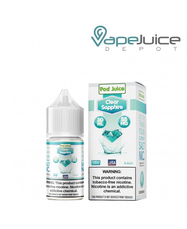 Clear Sapphire Pod Juice TFN Salt 30ml