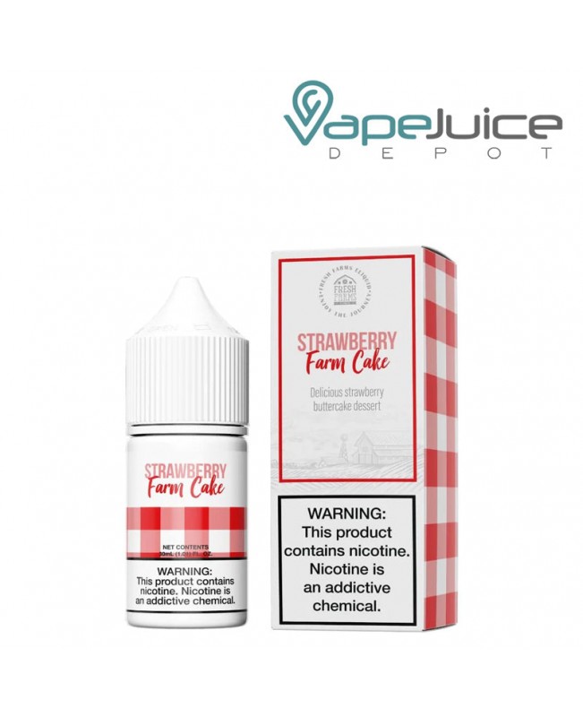 Strawberry Farm Cake Salt Fresh Farms 30ml