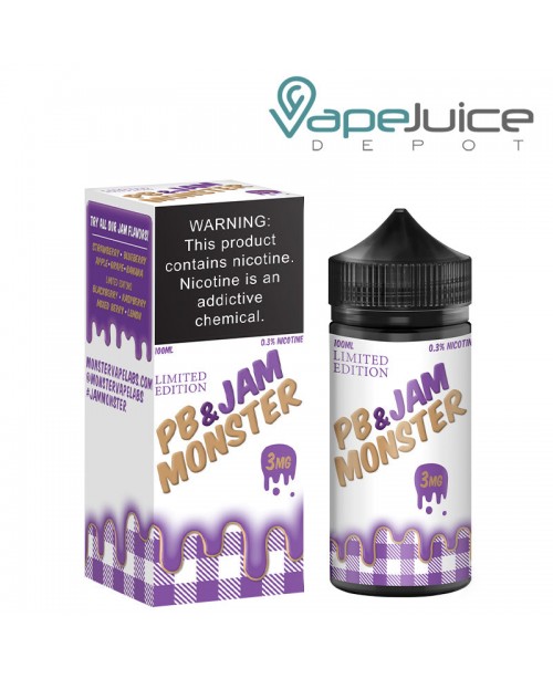 Grape PB and Jam Monster eLiquid 100ml