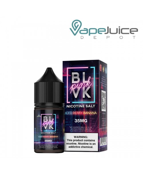 Iced Berry Banana Salt BLVK Pink Series 30ml