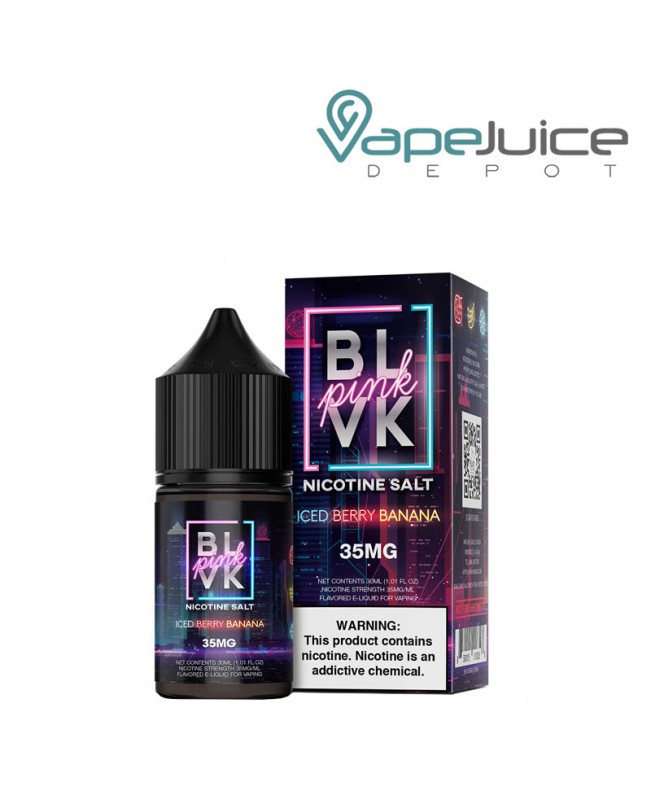 Iced Berry Banana Salt BLVK Pink Series 30ml