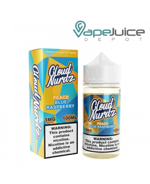 Peach Blue Raspberry Cloud Nurdz eLiquid 100ml