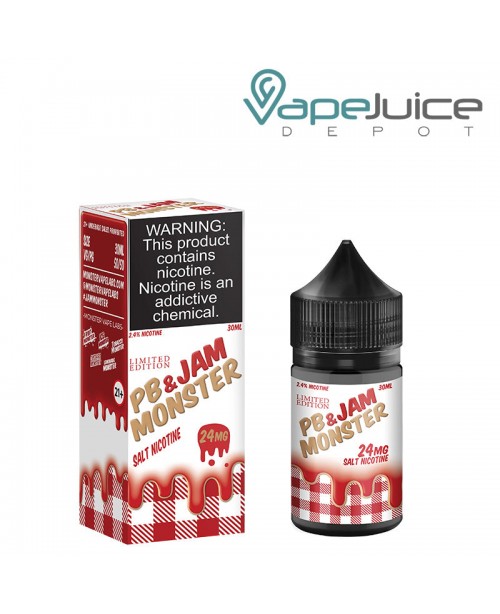 PB and Jam Monster Strawberry Nicotine Salt 30ml