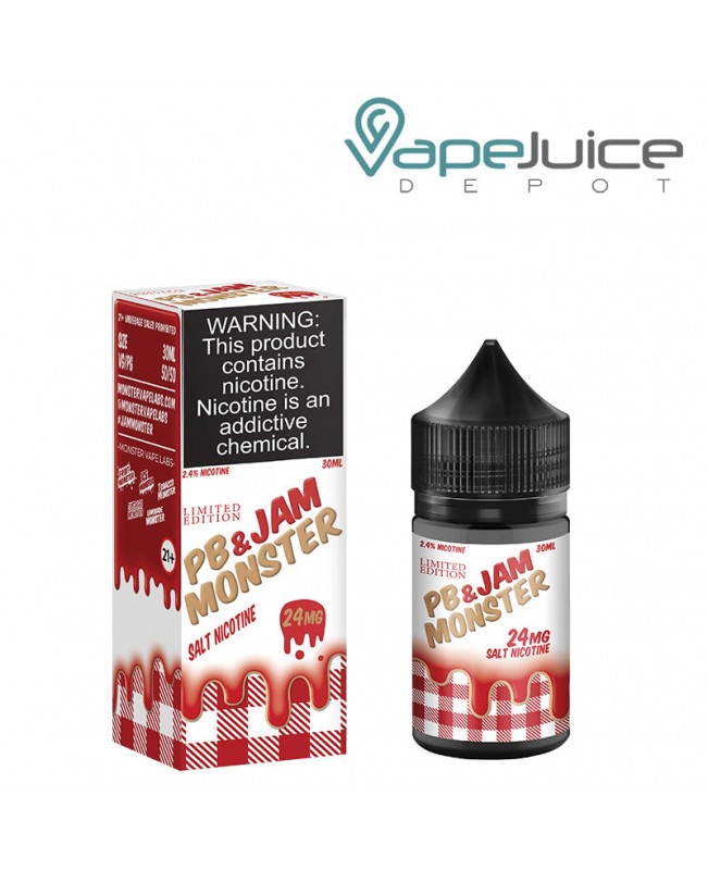 PB and Jam Monster Strawberry Nicotine Salt 30ml