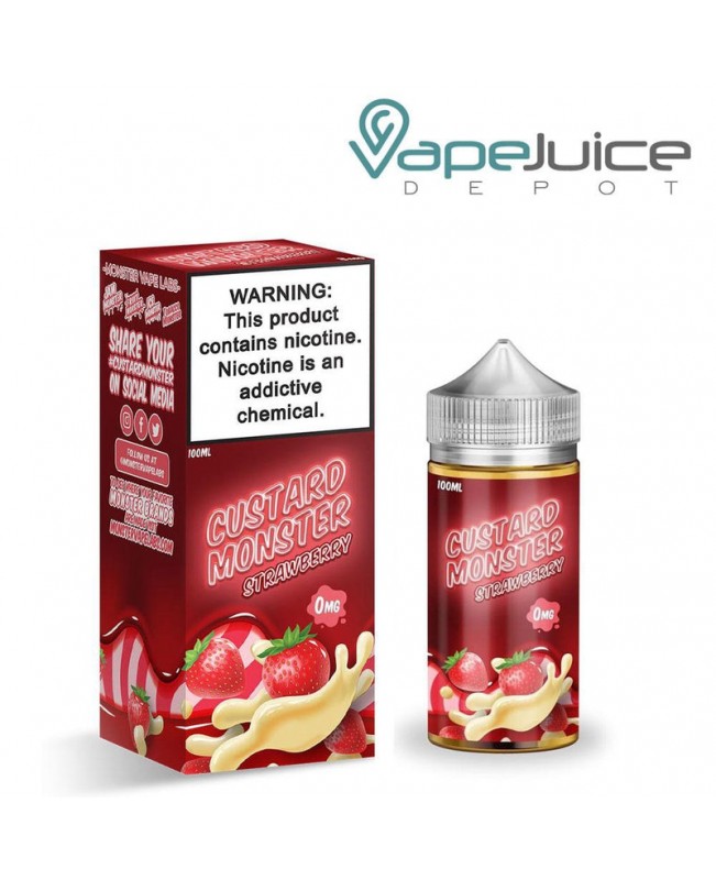 Strawberry Custard Monster eLiquid 100ml