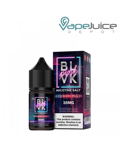 Iced Berry Peach Salt BLVK Pink Series 30ml