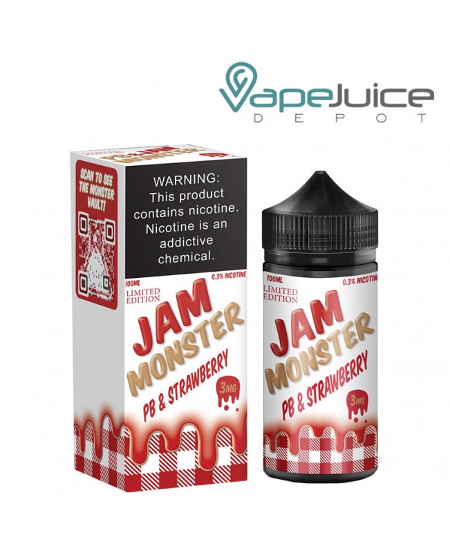 Strawberry PB and Jam Monster eLiquid 100ml