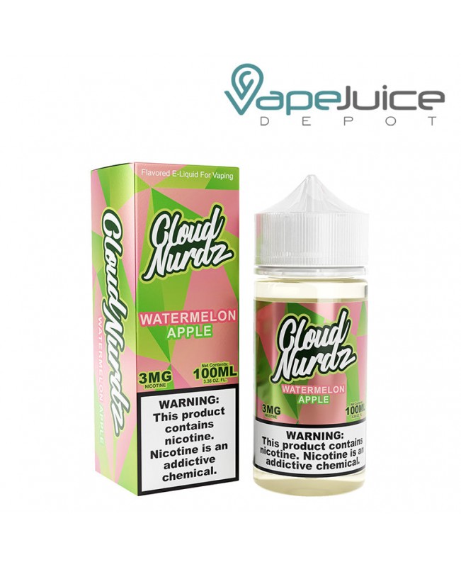 Watermelon Apple Cloud Nurdz eLiquid 100ml