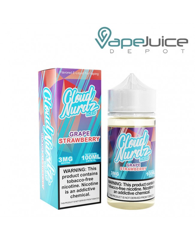 ICED Grape Strawberry TFN Cloud Nurdz 100ml