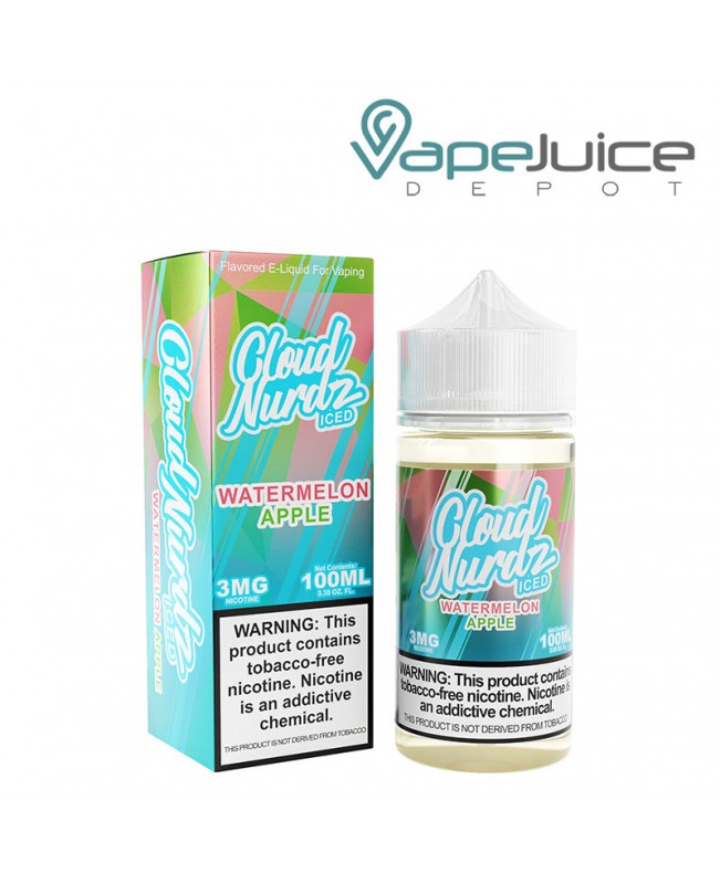 ICED Watermelon Apple TFN Cloud Nurdz 100ml